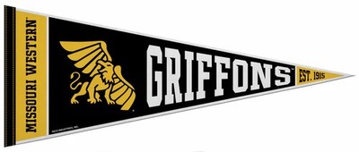 Missouri Western State University GRIFFONS Official NCAA Team 12x30 Felt PENNANT
