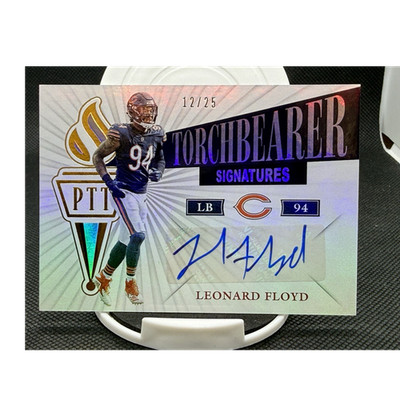 Panini 2019 Passing the Torch Leonard Floyd TS-38 Auto Gold 12/25 Bears