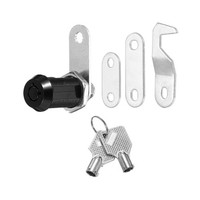 "1 Packung Schwarze SchrankschlöSser 1-1/8\" Mit Silbernen SchlüSseln"
