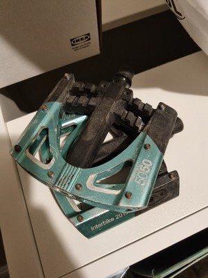 Crank Brothers 5050 3 Pedale: Limited Edition Interbike 2013 Turquoise/Teal