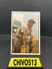 1953 Bowman Color #159 MICKEY VERNON Washington Senators Baseball Card See Pic