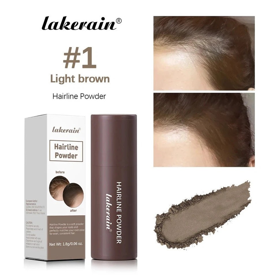 Shadowed Root Hairline Powder Root Touch Up,Hair Shadow Powder Cover Up Double Head ...