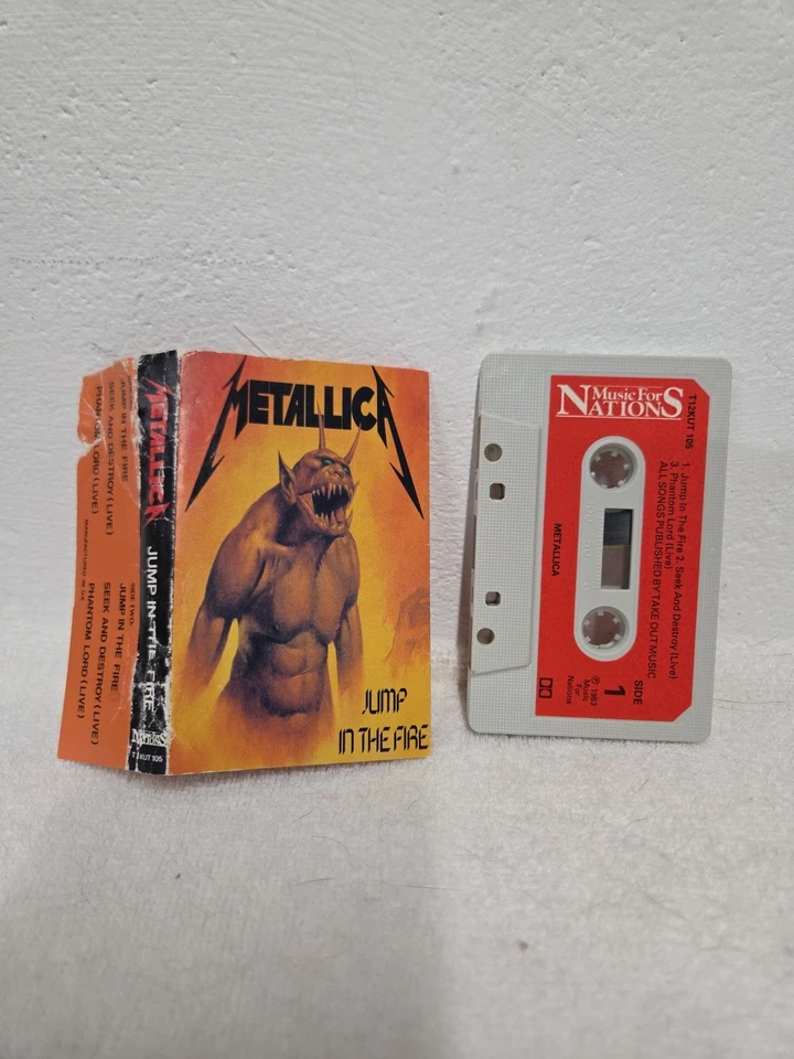 Metallica Cassette Lot Jump In The Fire Creeping Death Lightning Puppets AJFA - Image 4 of 4