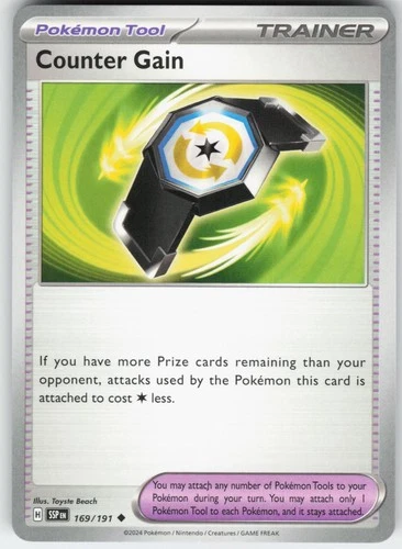 Counter Gain 169/191 Uncommon Surging Sparks Pokemon Near Mint
