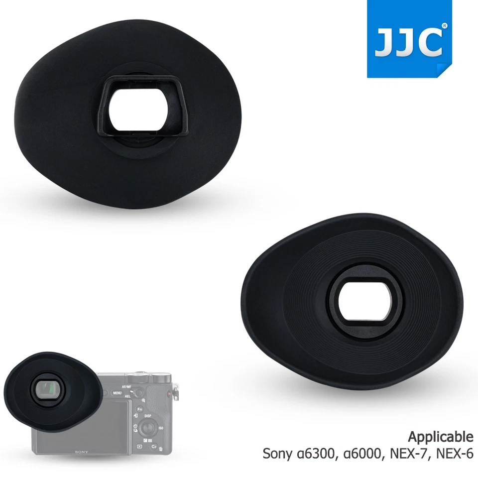 Ocular suave ovalado JJC para Sony A6300 A6000 NEX-6 NEX-7 como usuario de gafas FDA-EP10 Foto 3 de 4
