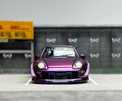 SW 1/64 Porsche lila RWB 993 Racing Sports Classic Modell Diecast Metall Auto - Bild 4 von 7