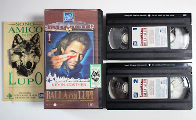 MovieFair BALLA COI LUPI,BOX COFANETTO 2 VHS,FOX VIDEO,KEVIN COSTNER,CULT