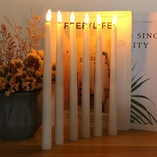 12PCS Flickering Flameless LED Taper Candles Light & Remote Control Timer Dimmer - Picture 22 of 41