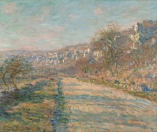 Claude Monet - Road of La Roche-Guyon Giclee Fine Art Print on Canvas 36"