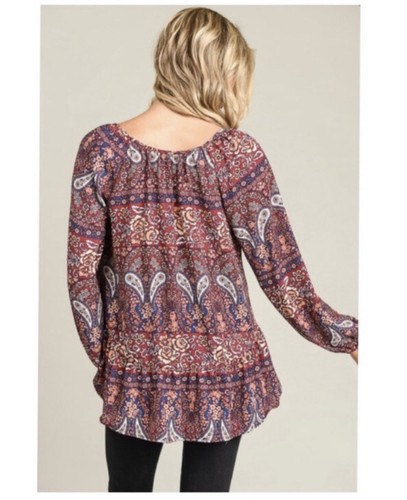 NWT Boho Top ~🇺🇸MADE IN THE USA MSRP $89 - Picture 2 of 6
