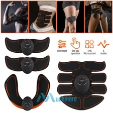 EMS Abdominal Muscle Toning Trainer Butt Lifting Toner Machine 6 Modes 10 Levels
