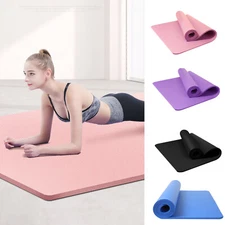Exercise Mat Yoga Mat Pilates Workout Pad Non Slip Home Fitness Absorbing Pad