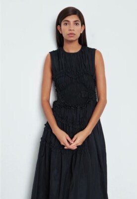 ワンピース cecilie bahnsen fang dress UK8 Cecilie Bahnsen Fang Dress in Black | FWRD