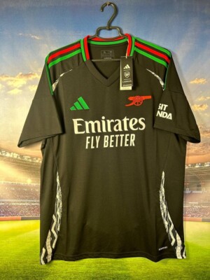 Arsenal Jersey Third Football Soccer Shirt 2024 Black Adidas Men
