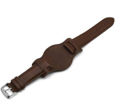 Leather Cuff Watch Strap 18Mm 20Mm 22Mm Vintage Genuine Leather Watch Band with