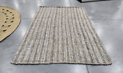 GREY / NATURAL 6' X 9' Broken Thread Rug, Reduced Price 1172719568 NF447K-6