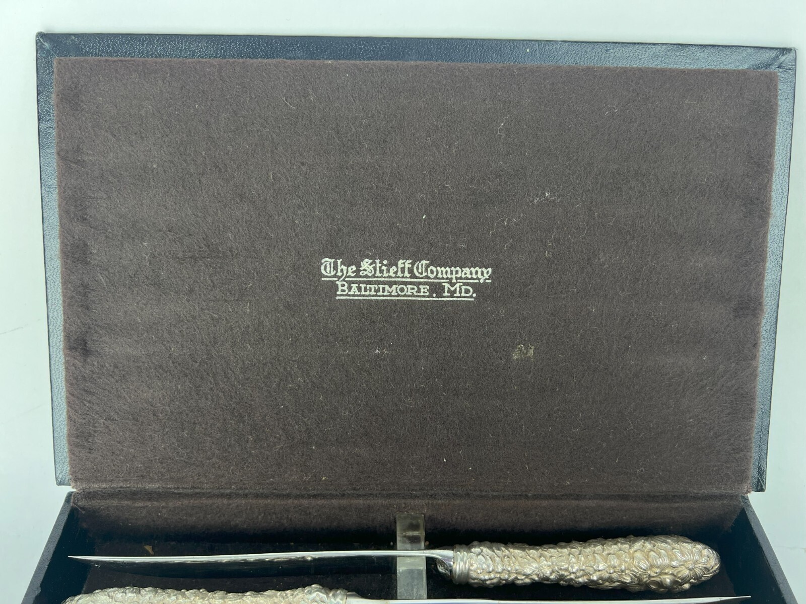 Vintage Sterling Silver Stieff Rose Steak Knives - Set of 8 - 8.25" Original Box