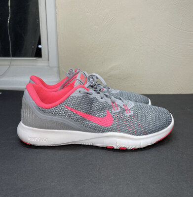 Size 8 - Nike Flex Trainer 7  Womens Grey/Pick #8984-006