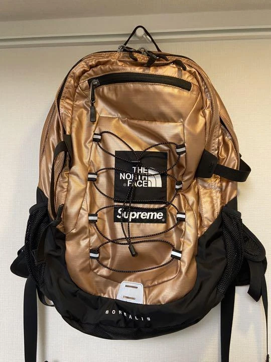supreme the north face backpack rose gold