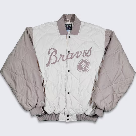 Atlanta Braves Vintage Cooperstown Collection Quilted Bomber