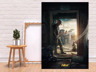 FALLOUT 3 4 MOVIE GAME VAULT BOY NEW VEGAS LIVING ROOM WALL ART CANVAS PRINT