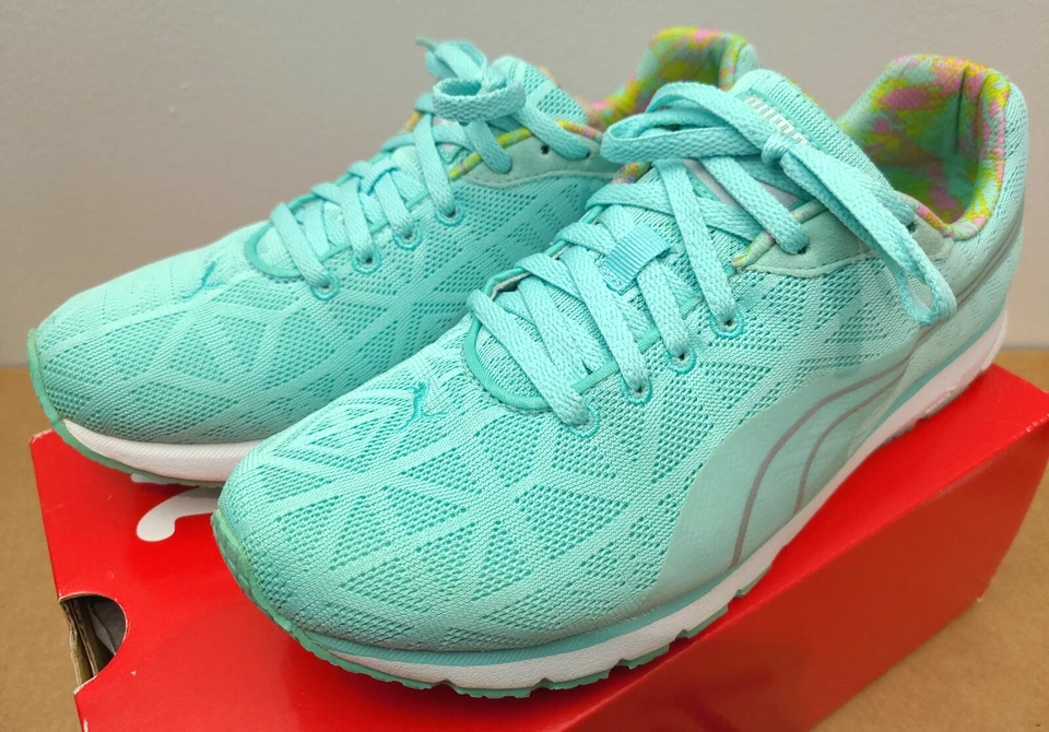 Mujer Puma Narita V2 Talla 9 Aruba Azul/Puma Plata Tenis Zapatos De Colección Foto 2 de 4