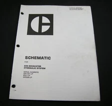 Caterpillar CAT 235 Crawler Excavator Hydraulic System Schematic Diagram Foldout