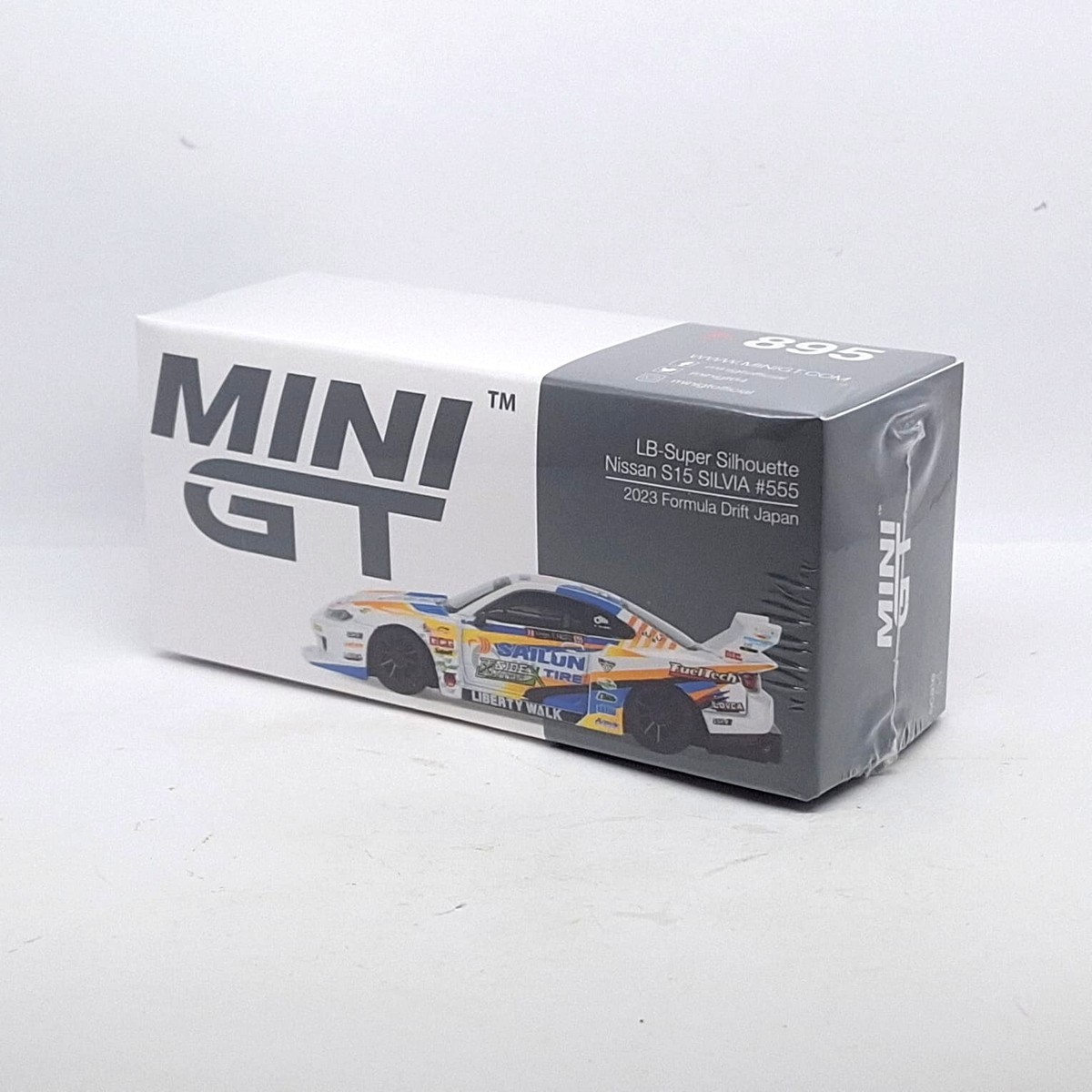 MINI GT LBスーパーシルエット S15 SILVIA #555 2023 MINI GT 1:64 Nissan LB-Super Silhouette S15 SILVIA #555 2023