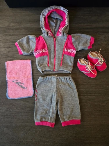 Cabbage Patch Kids LA Gear Sweatpants Jogger Outfit w/ Shoes - Vintage Clothes
