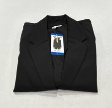 Steve Madden Women's Oversized Fit Shoulder Pads Blazer, Black, Size L