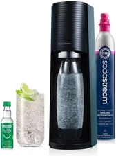 Sparkling Water Maker (Black) with CO2,DWS Bottle and Bubly Drop,Battery Powered