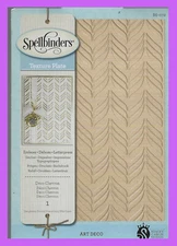 SPELLBINDERS - TEXTURE PLATE ART DECO - DECO CHEVRON-EMBOSS, DEBOSS, LETTERPRESS