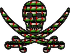 Pirate Sticker Jack Rackham Calico Flag Sahara