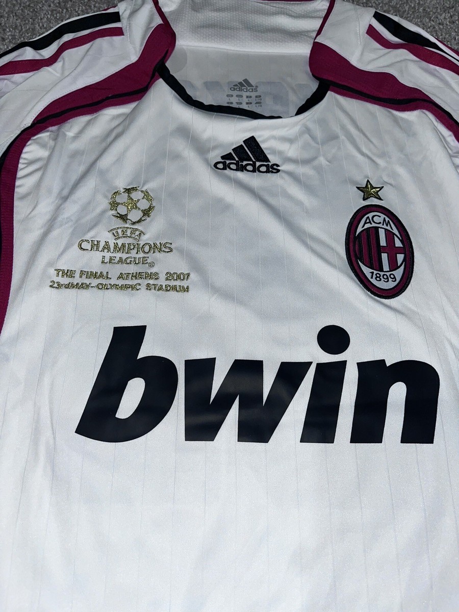 AC Milan Kaka #22 2007 UEFA Champions Final Away White Jersey Long
