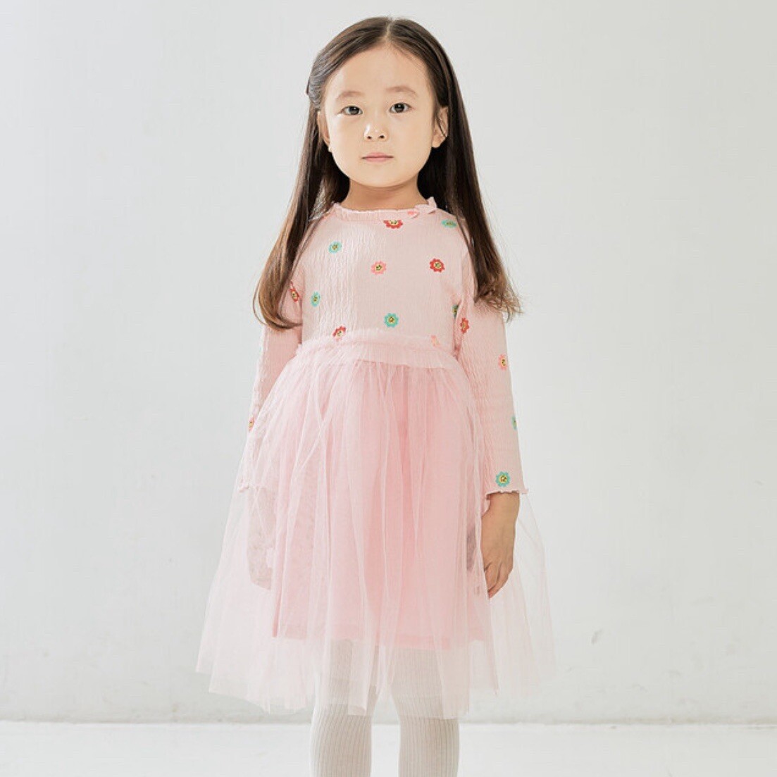 Toddler Girl Tulle Dress, Pink Princess Dress, Girls Long Sleeve Tutu Dress 3-4T Toddler Girl Tulle Dress, Pink Princess Dress, Girls Long Sleeve Tutu Dress 3-4T