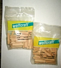 Wolfcraft  Fluted / Tapered Wood Dowel Pins   5/16" x 1 1/2"   2 Bags / 66 Total