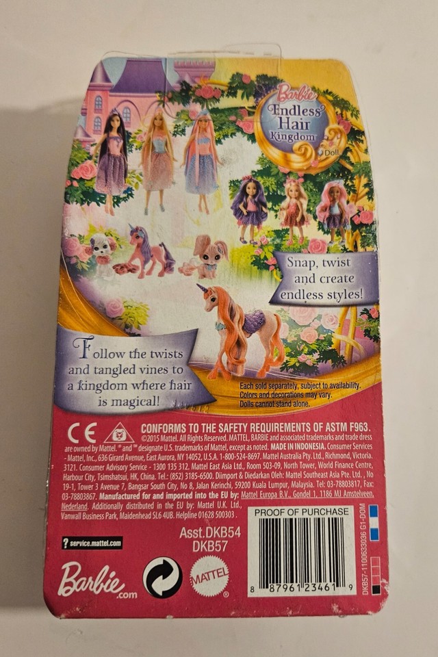 New Barbie Endless Hair Kingdom Chelsea Doll ULTRA RARE 2015 Blonde