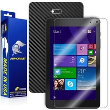ArmorSuit Dell Venue 8 Pro 3000 Series 2014 Screen Protector Black Carbon Skin