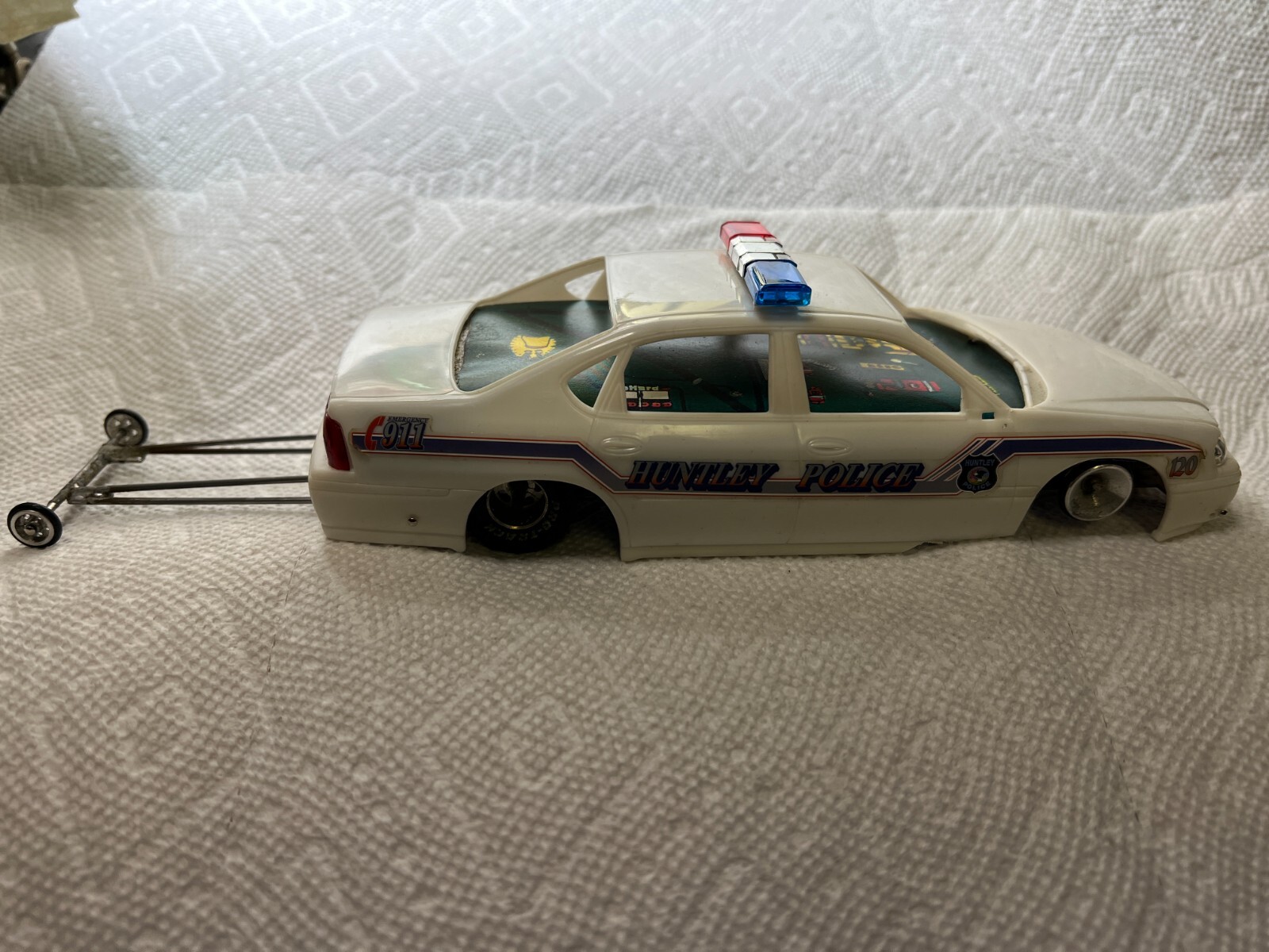1/24 Scale HARD BODY POLICE CARHAND MADE DRAG CHASSISPROSLOT 16D DRAG