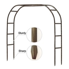 Metal Garden Arch,7.8 Feet High x 5.5 Feet Wide Sturdy Metal Arbor with Sharp...