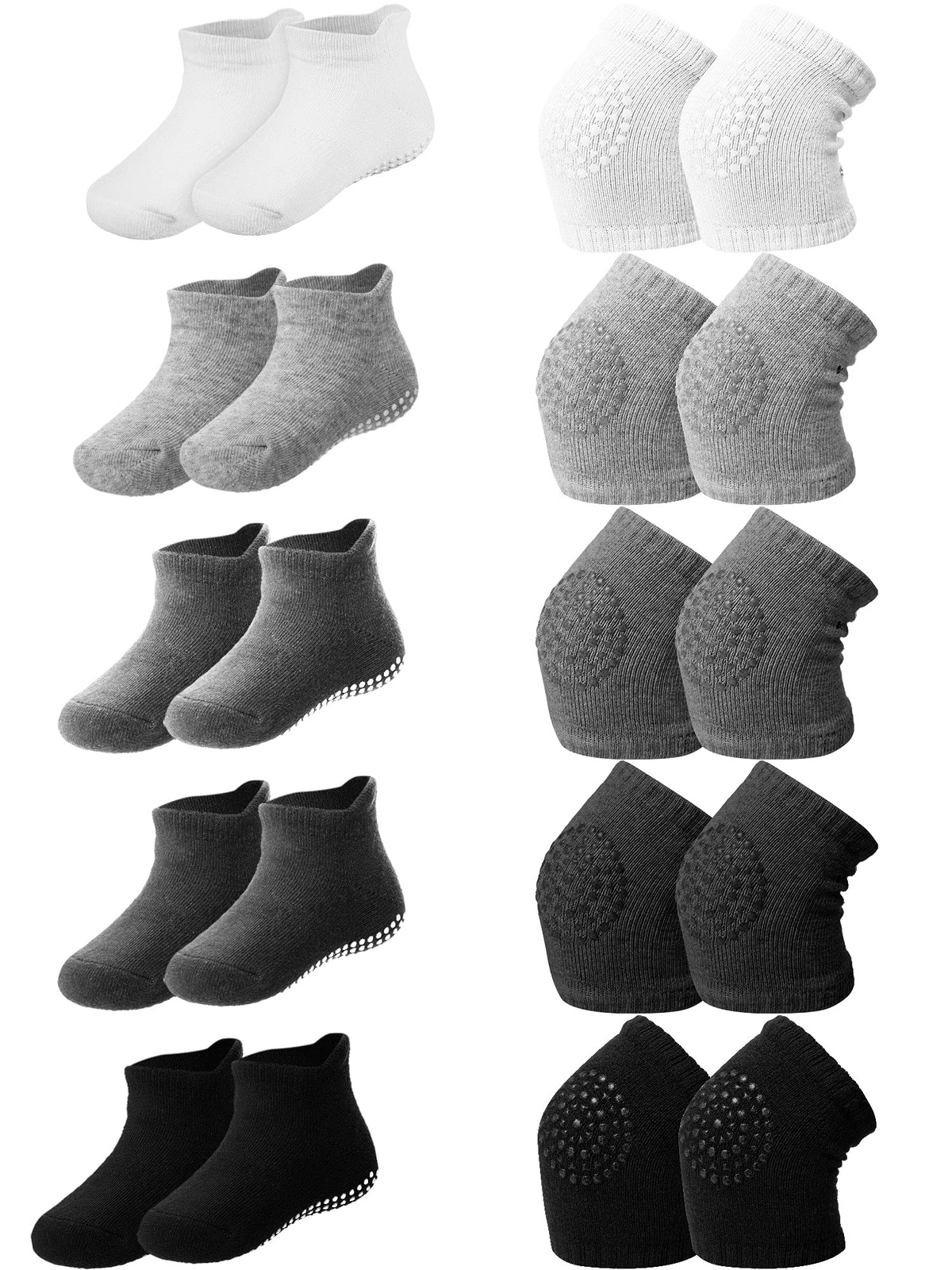 10 Pairs Baby Crawling Anti-Slip Knee Pads and Anti-Slip Baby Socks Set Unise...
Opens in a new wind