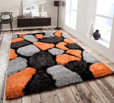 Shaggy Rugs 3D Living Area Rugs Non Shed Deep Pile Luxurious Soft Thick Pile Rug