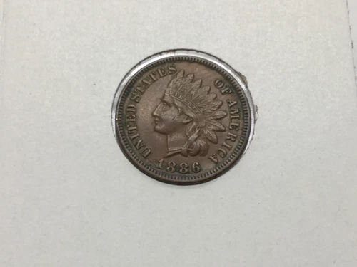 1886 Indian Cent in almost uncirculated