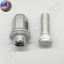 NEW Wheel Lug Stud Hub 12x1.5 + Lug Nut Chrome Fit for Lexus Toyota 90942-01058