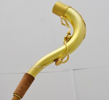 Unlacquer Tenor Saxophone Neck Size: 28.20mm Yellow Brass Underslung TENOR NECKS