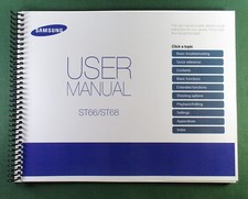 Samsung ST66 / ST68 Instruction Manual: Full Color 132 Pages  Protective Covers