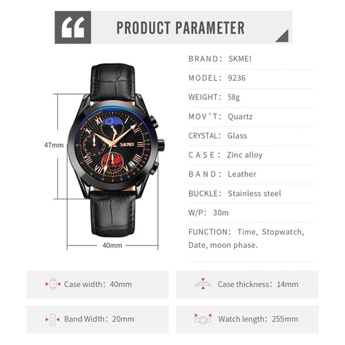 Watch, Luxury Elegant Rose Gold Men Automatic Business Men's Watch - Picture 12 of 12