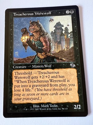 MTG Magic The Gathering Judgment Treacherous Werwolf Common LP