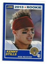 2013 Score Kenny Stills Blue Border Rookie Card. rookie card picture