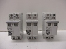  LOT OF 3 ALLEN BRADLEY 1492-CB2 SERIES C CIRCUIT BREAKER 5A 1-1/2HP